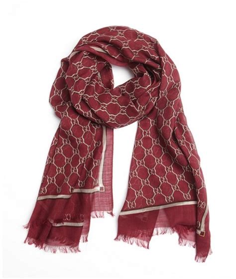 gucci wool silk blend scarf